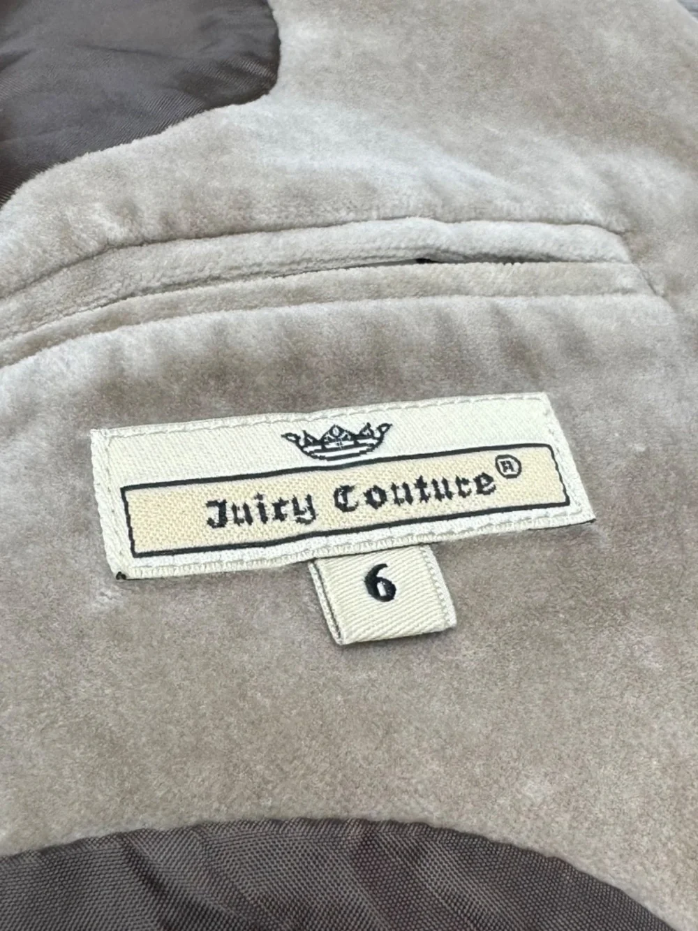 Juicy Couture Beige Velour Blazer Jacket